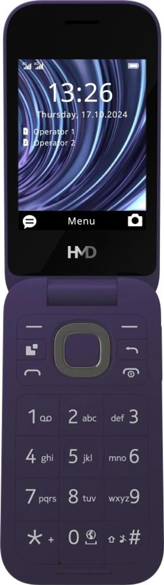 hmd-2660-flip-klapphandy-violett-mit-sos-taste-4g image 2