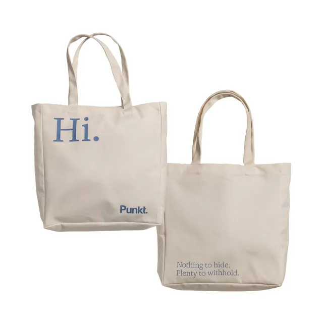 punkt-tote-bag-stoffbeutel-ecru-hi-nothing-to-hide image 1