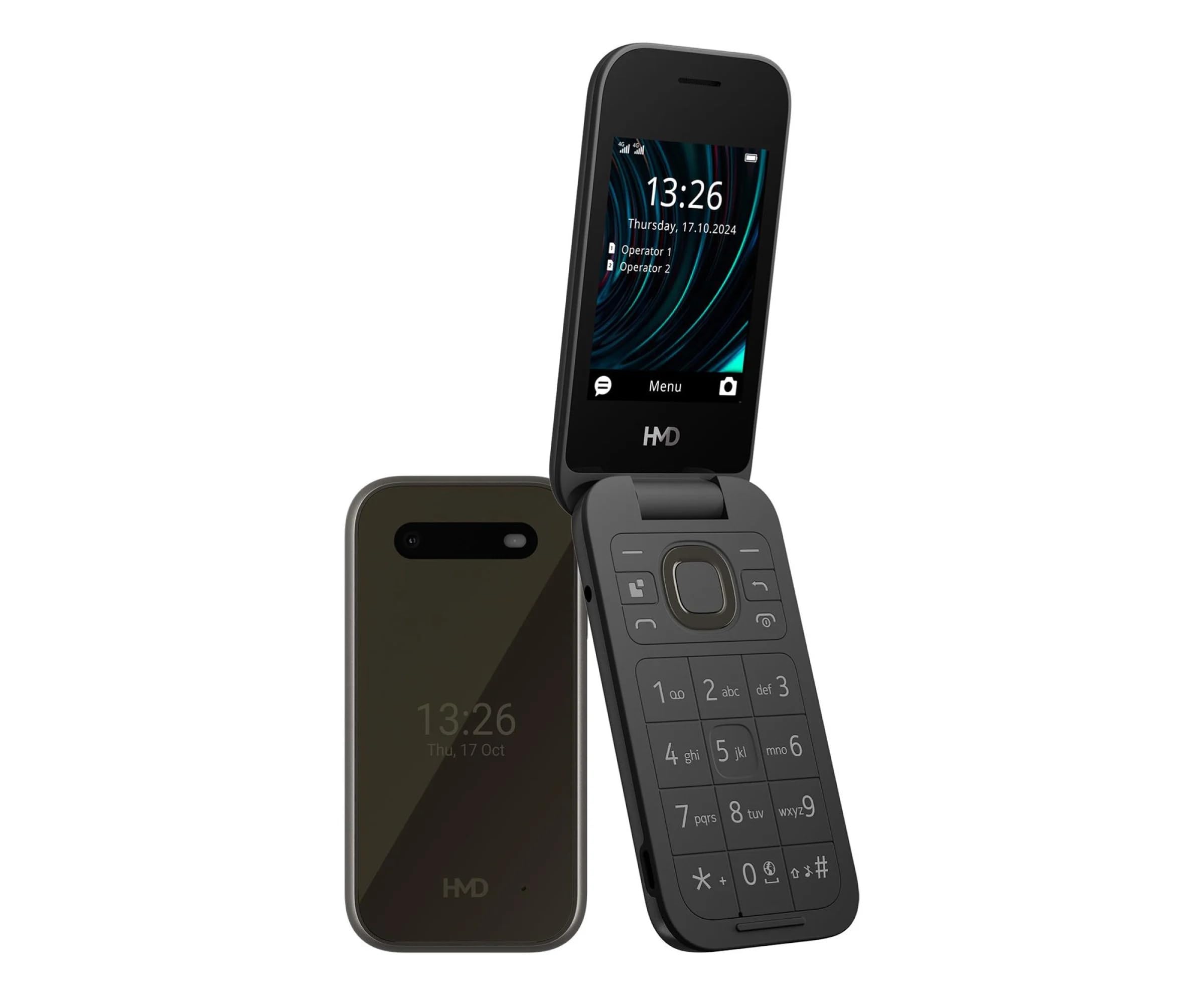 hmd-2660-flip-klapphandy-schwarz-dual-sim-4g-sos image 3