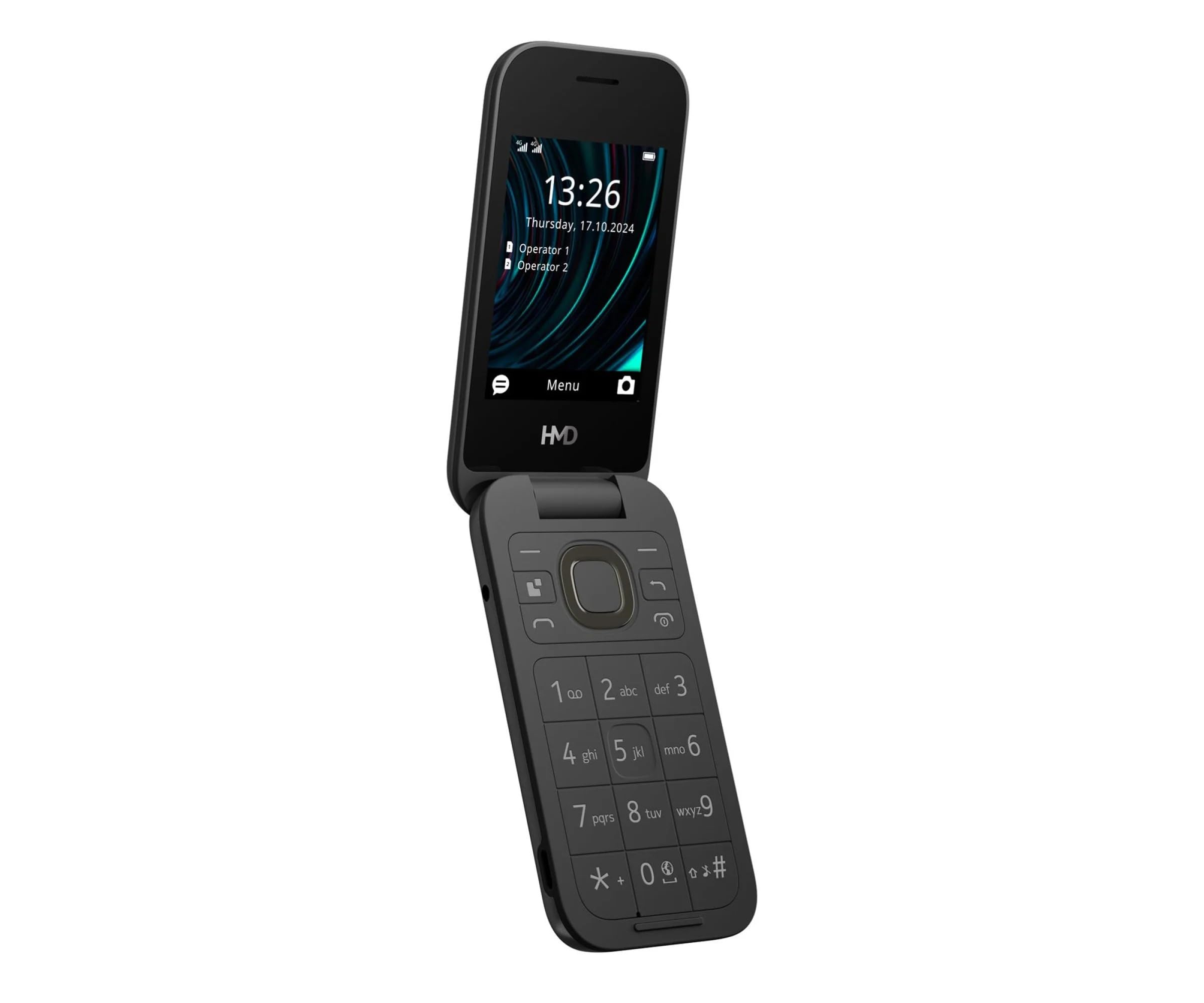 hmd-2660-flip-klapphandy-charcoal-mit-gro-en-tasten image 3