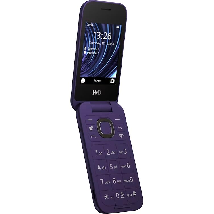 hmd-2660-flip-klapphandy-violett-mit-sos-taste-4g image 5