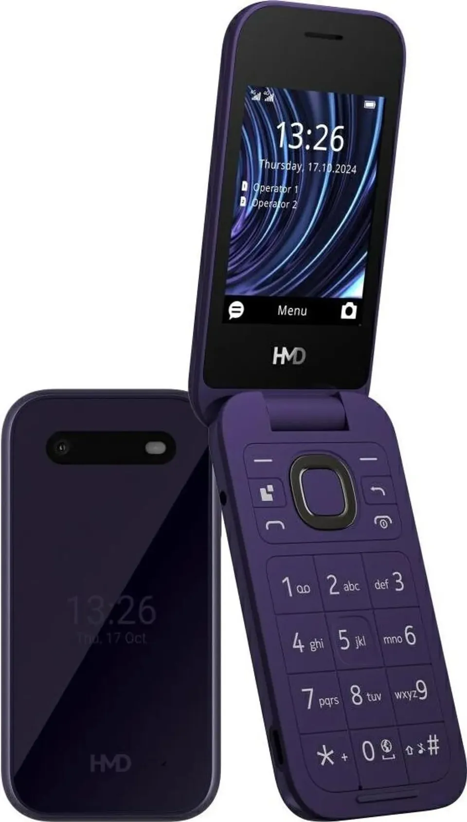 hmd-2660-flip-klapphandy-violett-mit-sos-taste-4g image 1