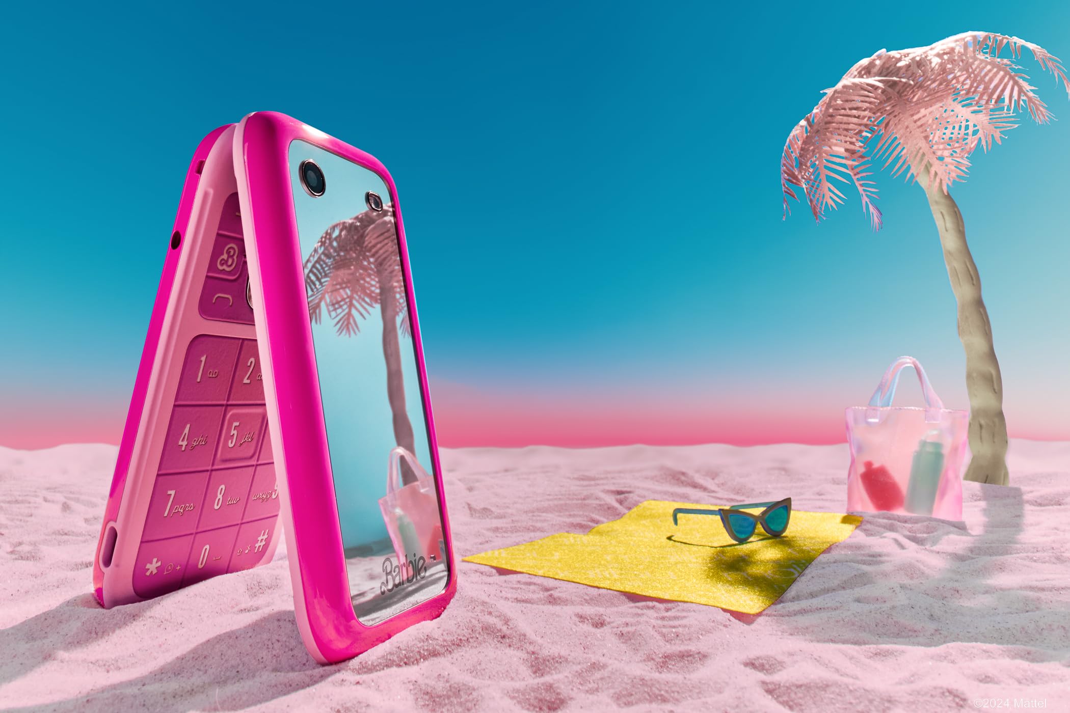 hmd-barbie-phone-klapphandy-power-pink-mit-charm-und-cover image 8