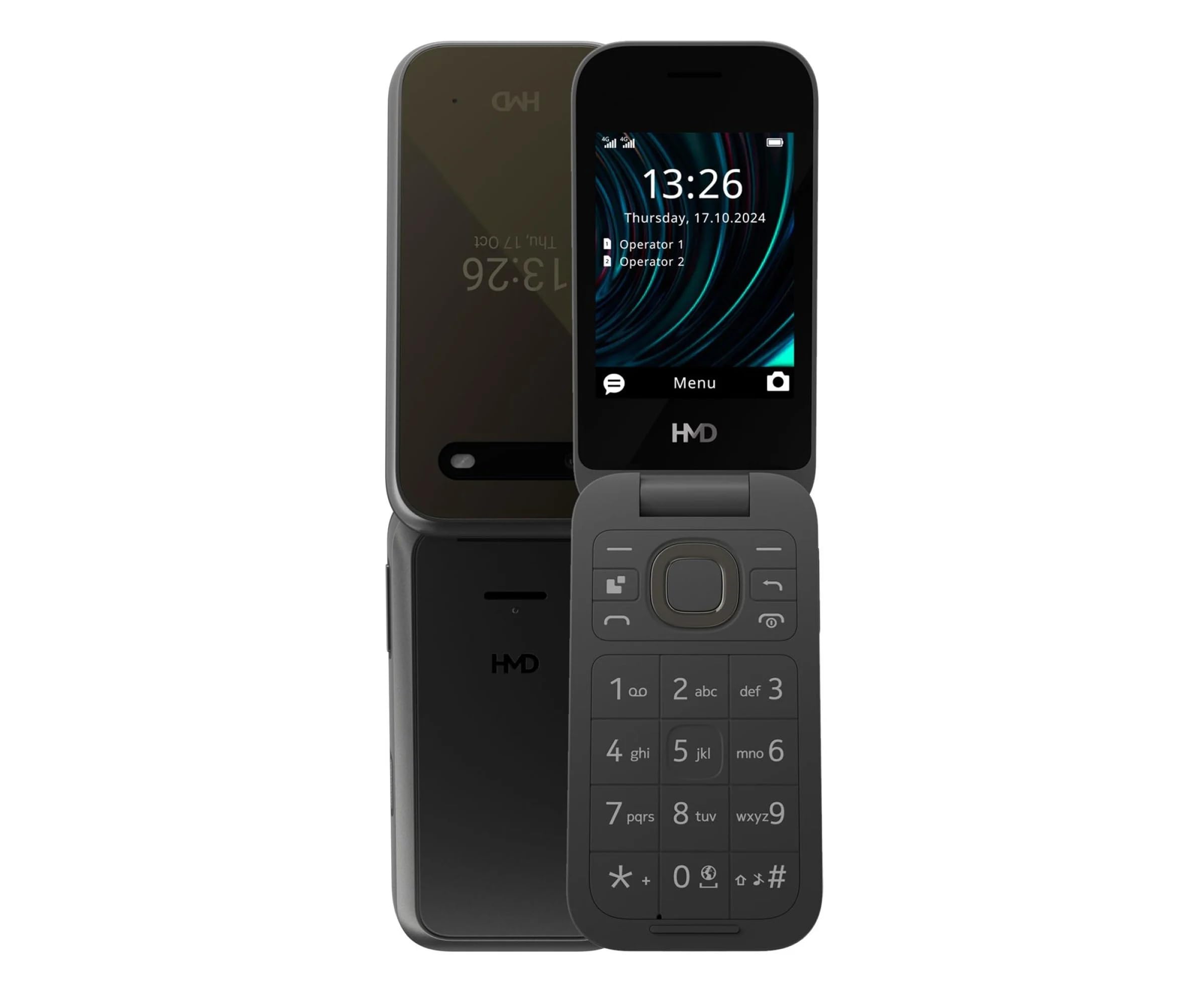 hmd-2660-flip-klapphandy-schwarz-dual-sim-4g-sos image 4